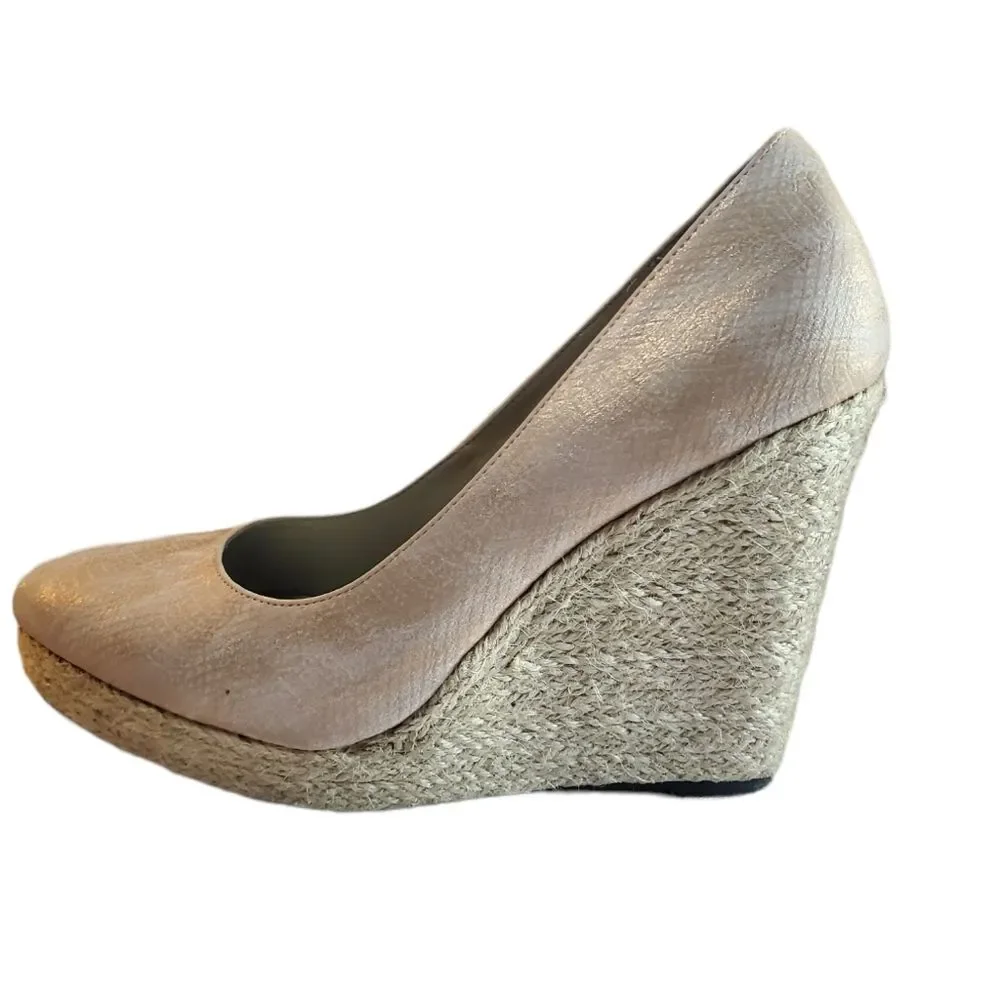 MICHAEL ANTONIO espadrille wedge heels 10